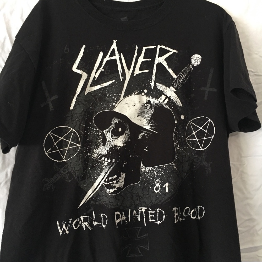 Slayer Vintage T Shirt 2009 World Painted Blood Tour